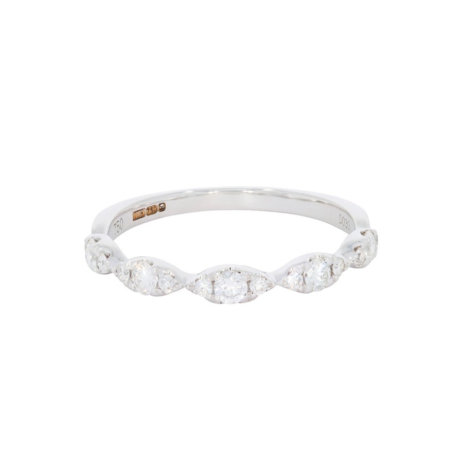 Rings Tomfoolery London | Marquise Diamond Half Eternity Ring