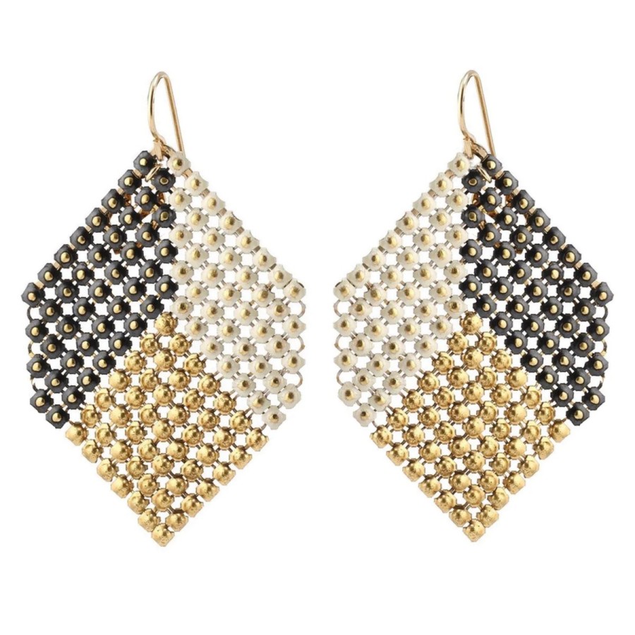 Earrings Tomfoolery London | Apex Mesh Drop Earrings