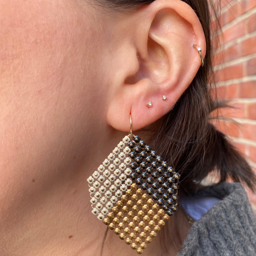 Earrings Tomfoolery London | Apex Mesh Drop Earrings