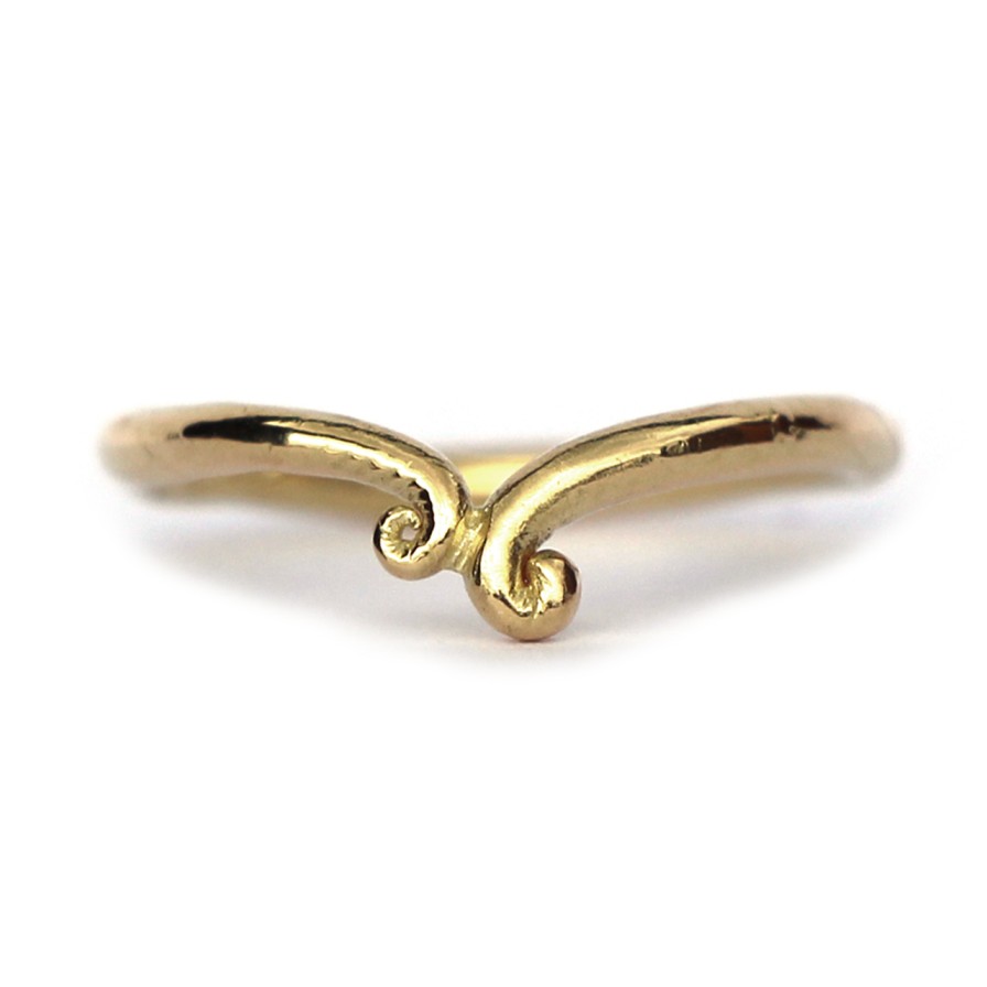 Rings Tomfoolery London | 18Ct Yellow Gold Kelp Wedding Band