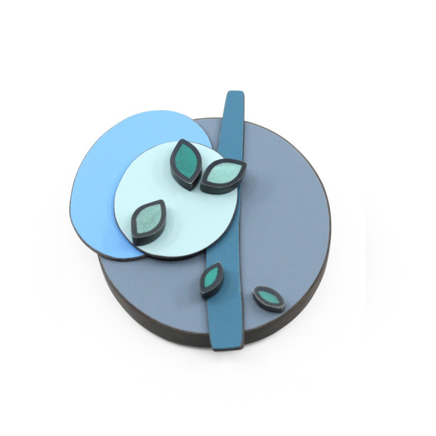 Brooches & Pins Tomfoolery London | Leaf Pattern 3D Brooch