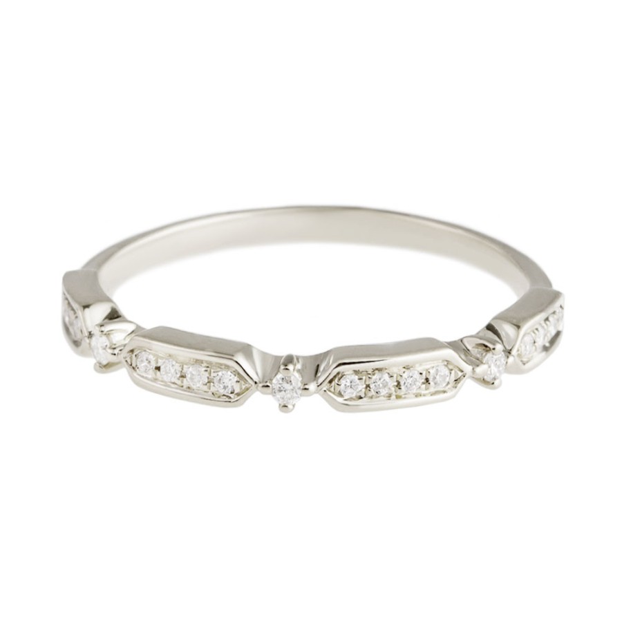 Rings Tomfoolery London | Art Deco Diamond Half Eternity Ring