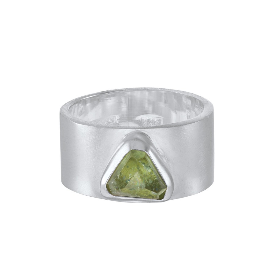 Rings Tomfoolery London | Tourmaline Wide Ring 0.5