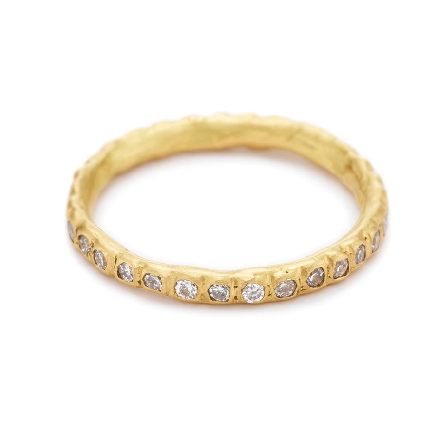 Rings Tomfoolery London | Diamond Beaded Eternity Band