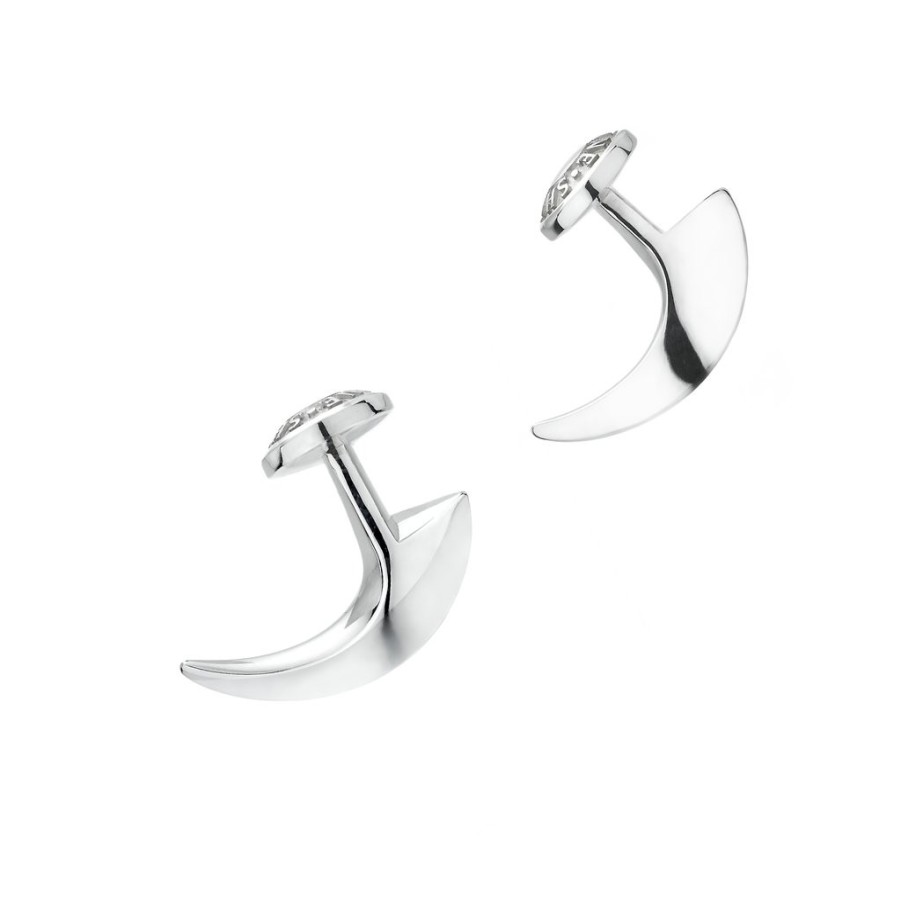 Cufflinks Tomfoolery London | Silver Hook Cufflinks