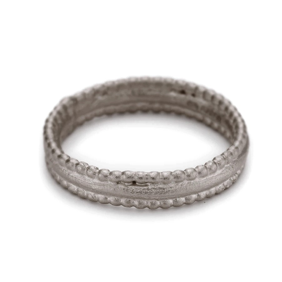 Rings Tomfoolery London | Wedding Band With Beaded Edge