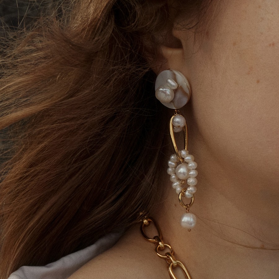 Earrings Tomfoolery London | Treasure Trove Pearl Earrings