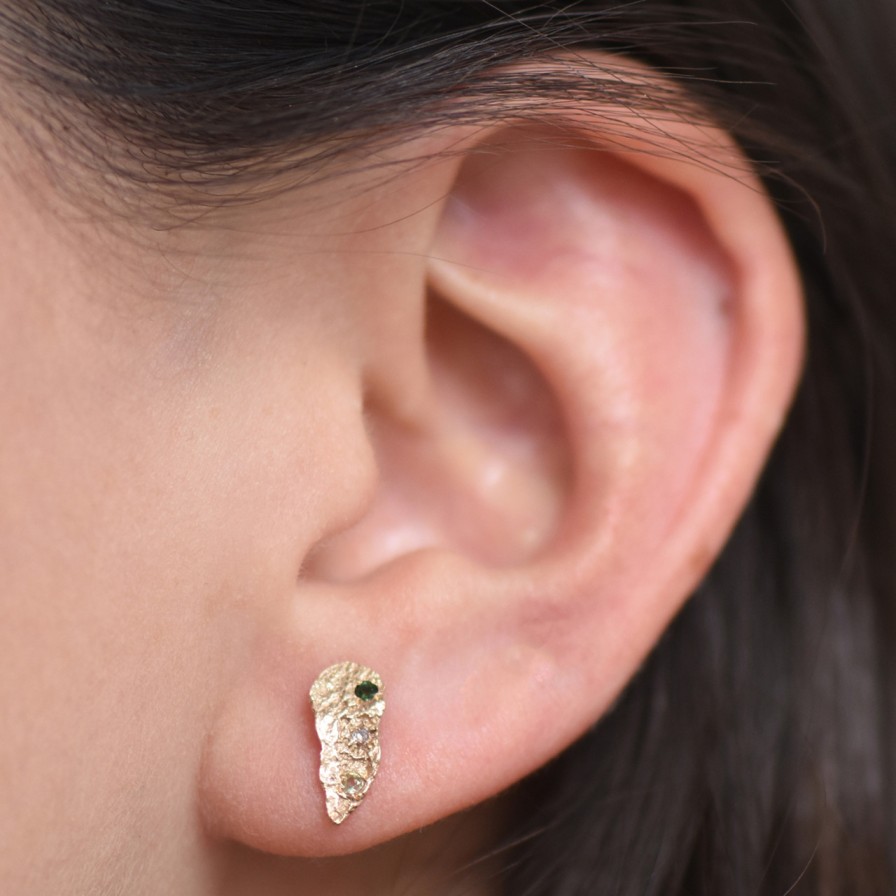 Earrings Tomfoolery London | London Plane Wisp Scatter Studs