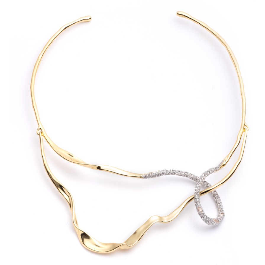 Necklaces Tomfoolery London | Solanales Crystal Looped Collar Necklace