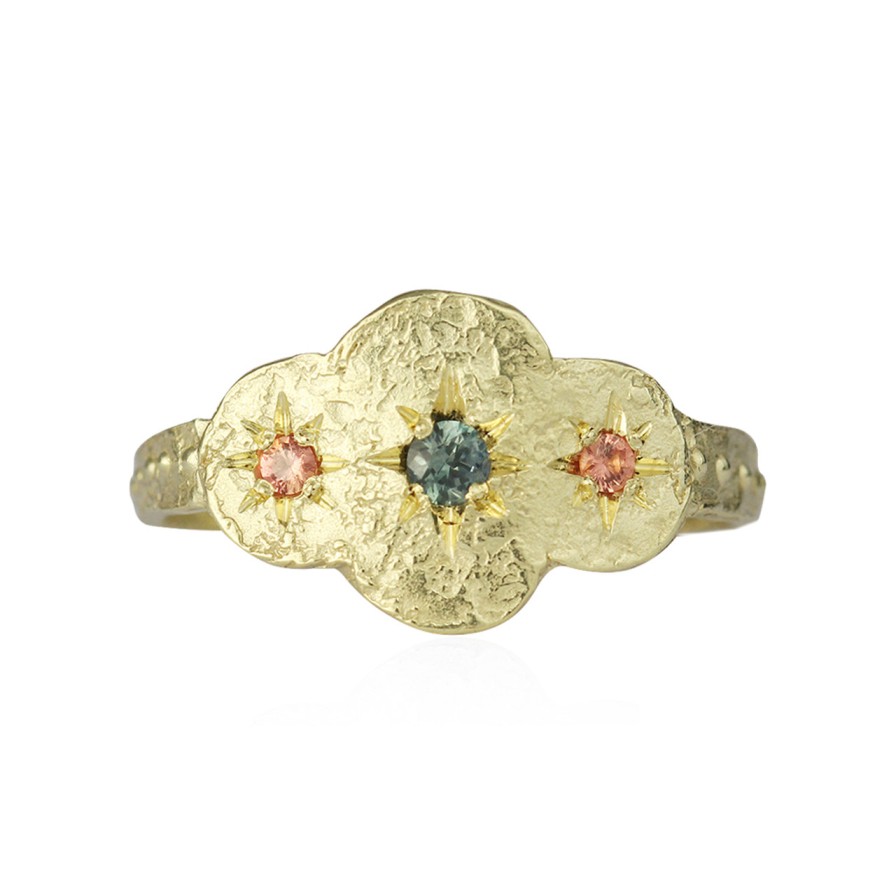 Rings Tomfoolery London | Sapphire Rustic Cloud Ring