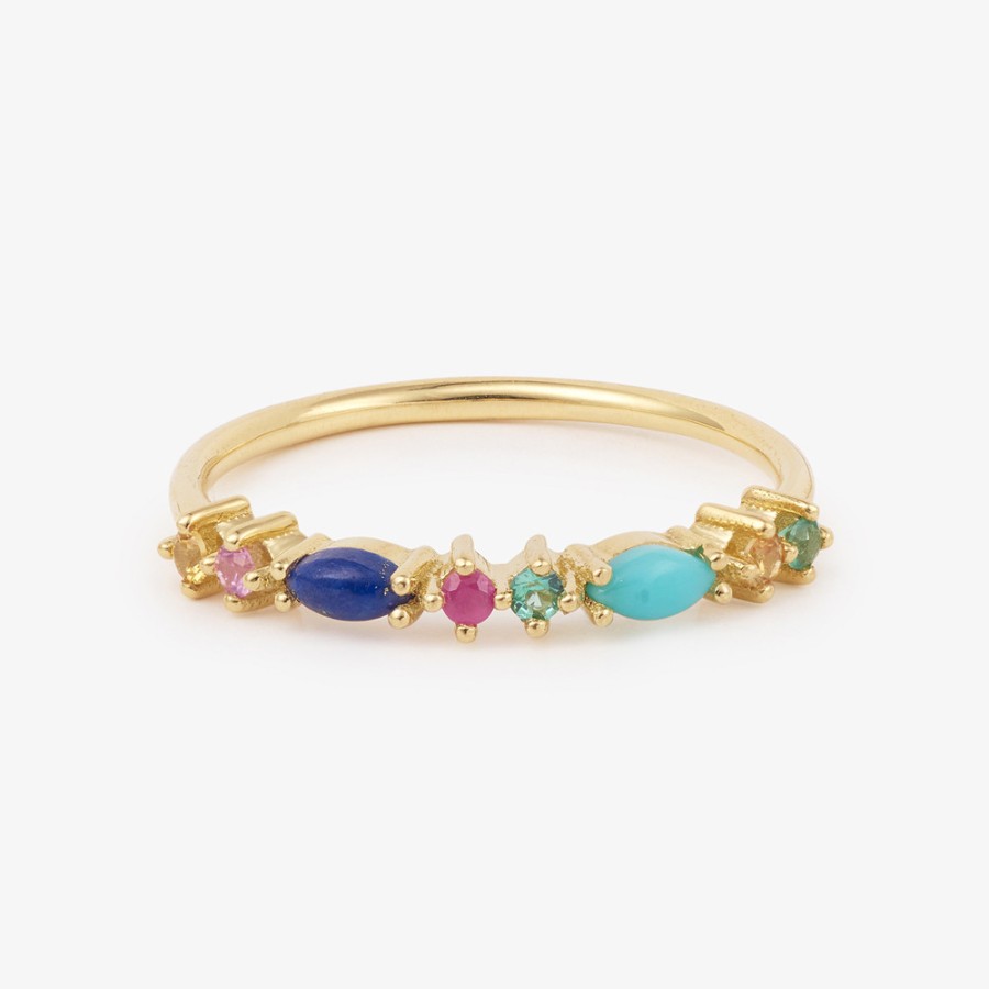 Rings Tomfoolery London | Gaia Multicolour Gemstone Ring