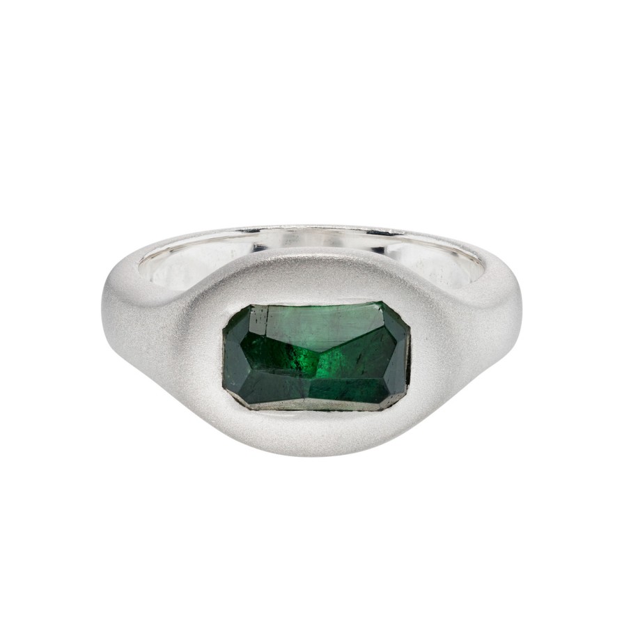 Rings Tomfoolery London | Tourmaline Curved Ring 0.6