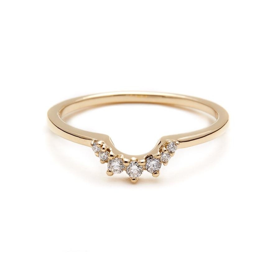 Rings Tomfoolery London | Yellow Gold & Diamond Tiara Band