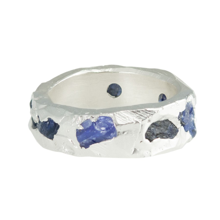 Rings Tomfoolery London | Blue Sapphire Scatter Band