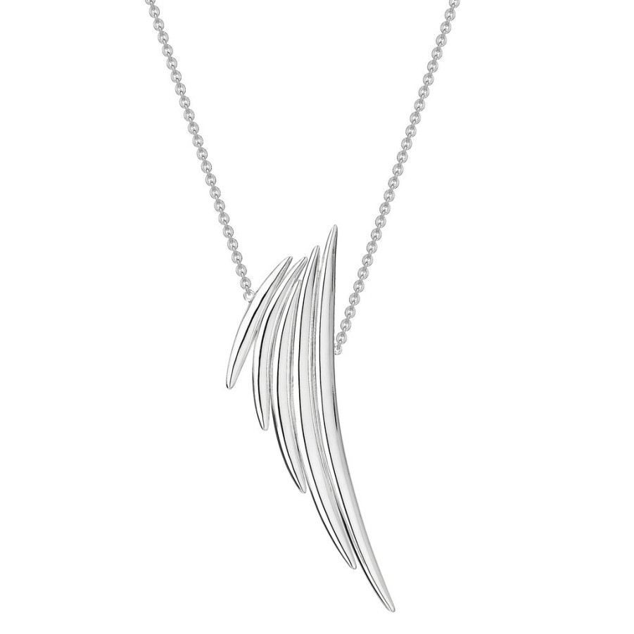 Necklaces Tomfoolery London | Quill Drop Pendant