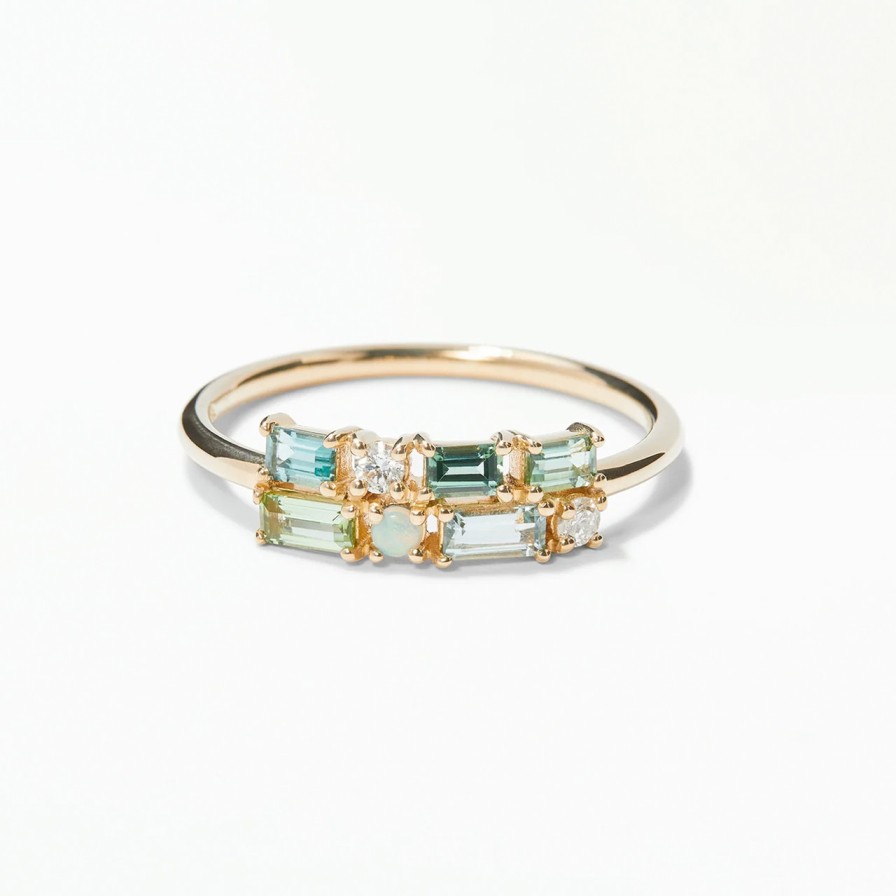 Rings Tomfoolery London | Tourmaline Brickwork Ring