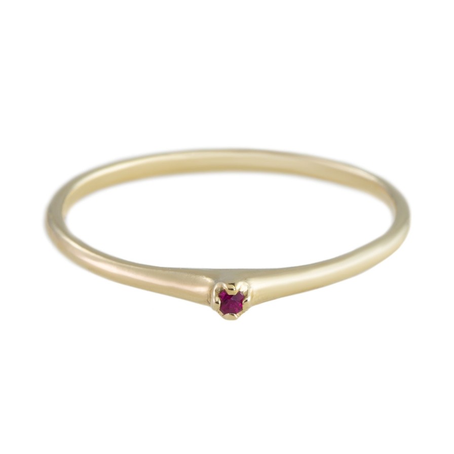 Rings Tomfoolery London | Petite 14Ct Yellow Gold Ring