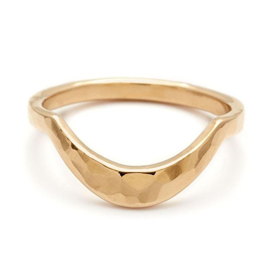 Rings Tomfoolery London | Hammered Calligraphic Curve Band