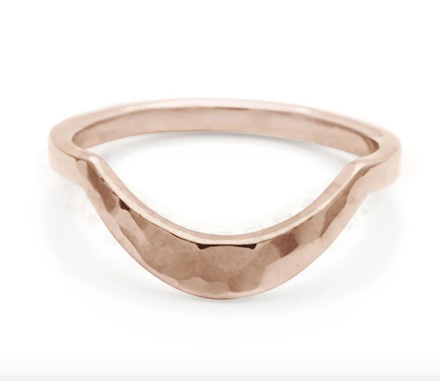 Rings Tomfoolery London | Hammered Calligraphic Curve Band