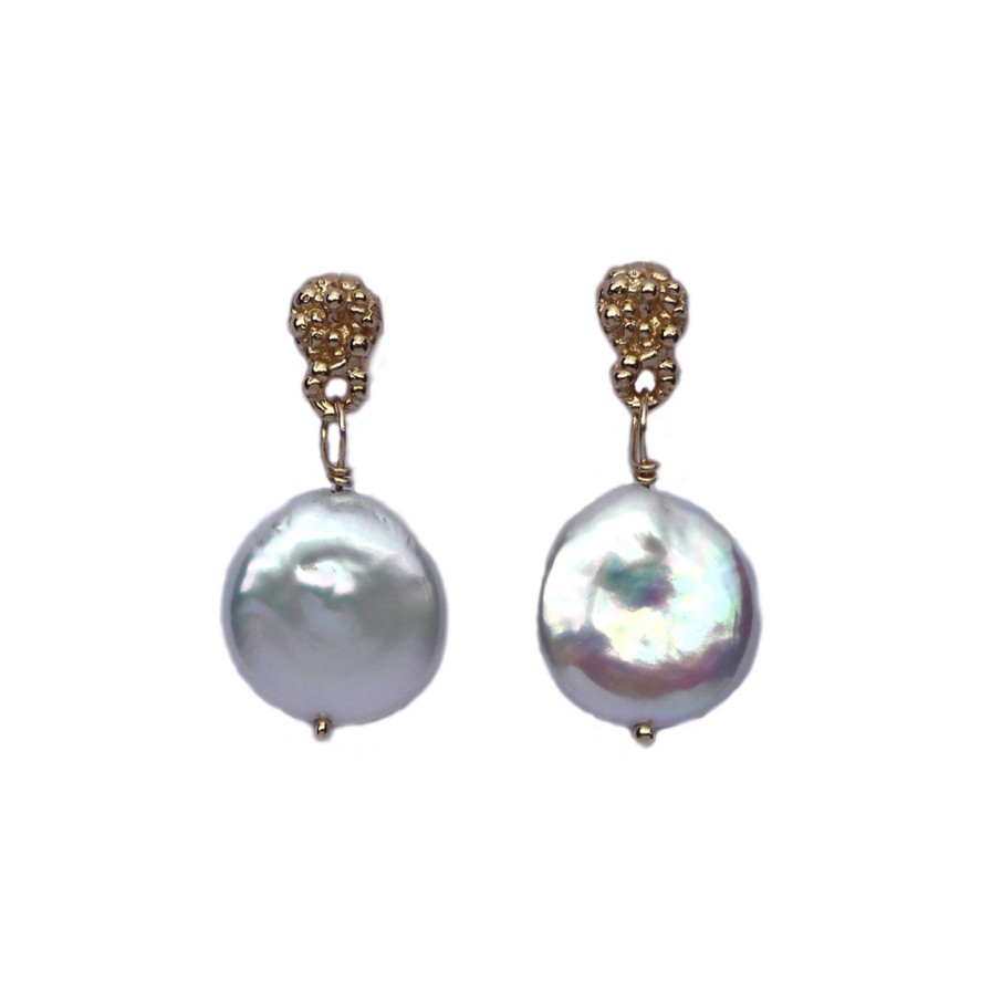 Earrings Tomfoolery London | Lichen & Pearl Earrings