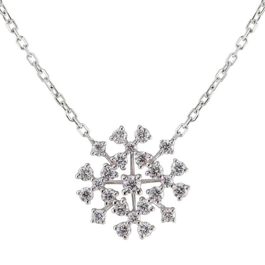 Necklaces Tomfoolery London | 18Ct White Gold Constellation Diamond Necklace