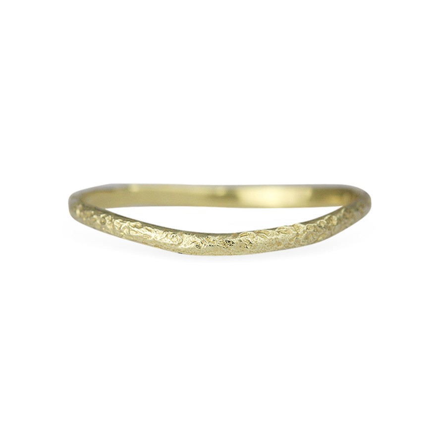 Rings Tomfoolery London | Rustic Textured Wave Ring