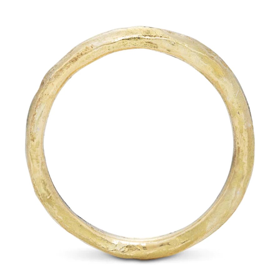 Rings Tomfoolery London | Rock Fine Band 18Ct Yellow Gold