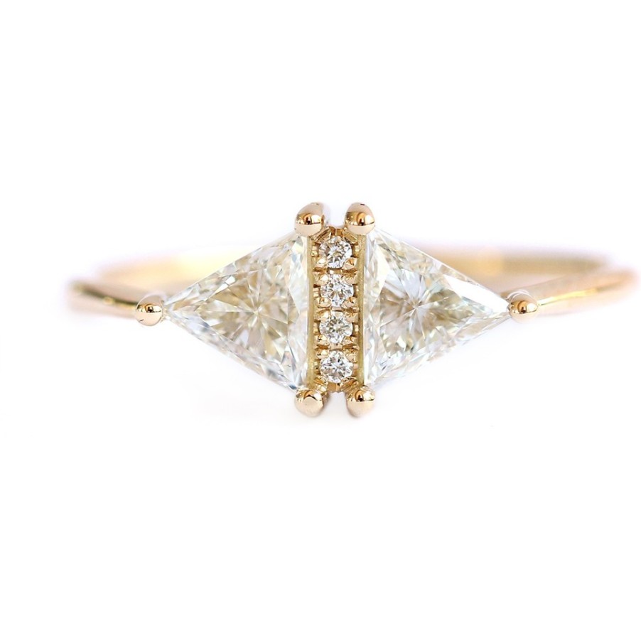 Rings Tomfoolery London | Vintage Diamond Triangle Ring