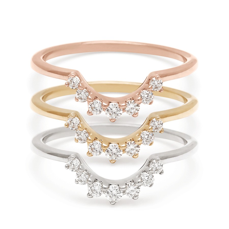 Rings Tomfoolery London | White Diamond Grand Tiara Band