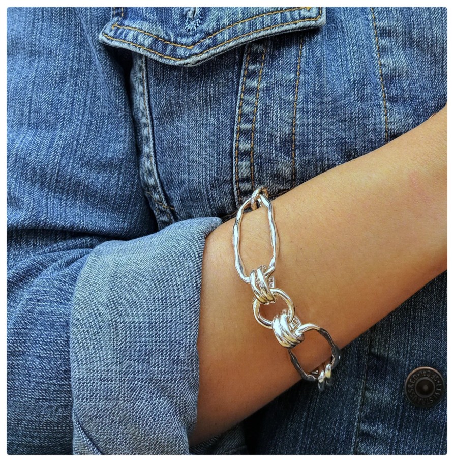 Bracelets Tomfoolery London | Alice Silver Link Bracelet