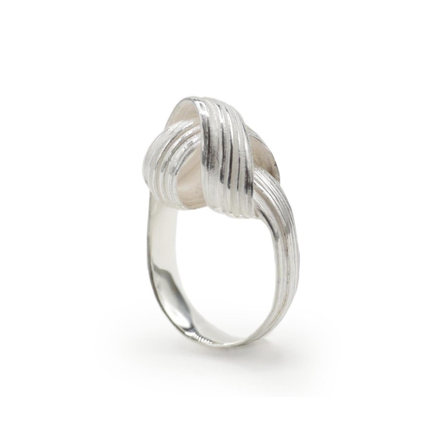 Rings Tomfoolery London | Absolu Silver 'Sculptural Loop' Ring