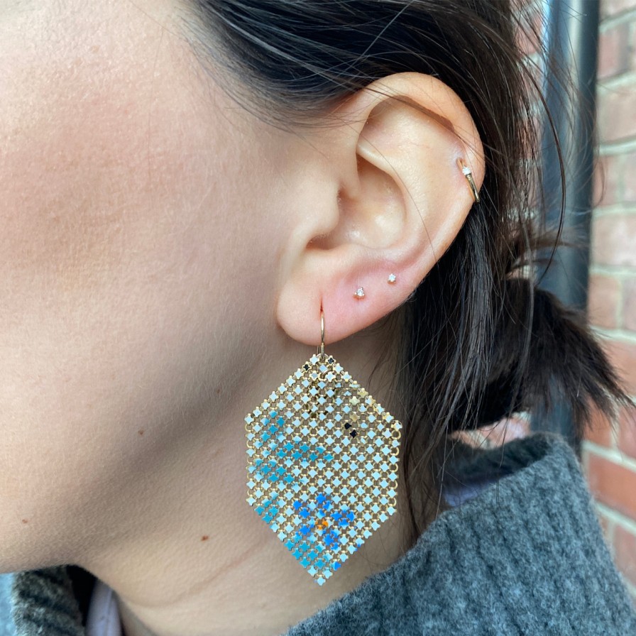 Earrings Tomfoolery London | Bluebird N 2 Mesh Drop Earrings