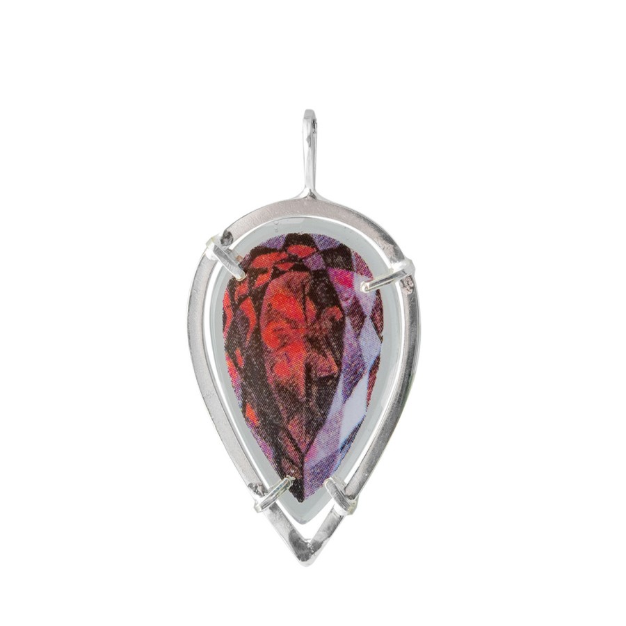 Necklaces Tomfoolery London | Rita Gemstone Pendant Ruby