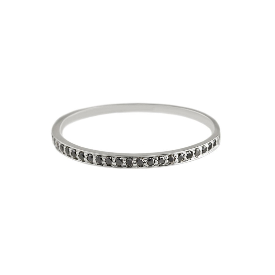 Rings Tomfoolery London | Black Diamond Eternity Ring