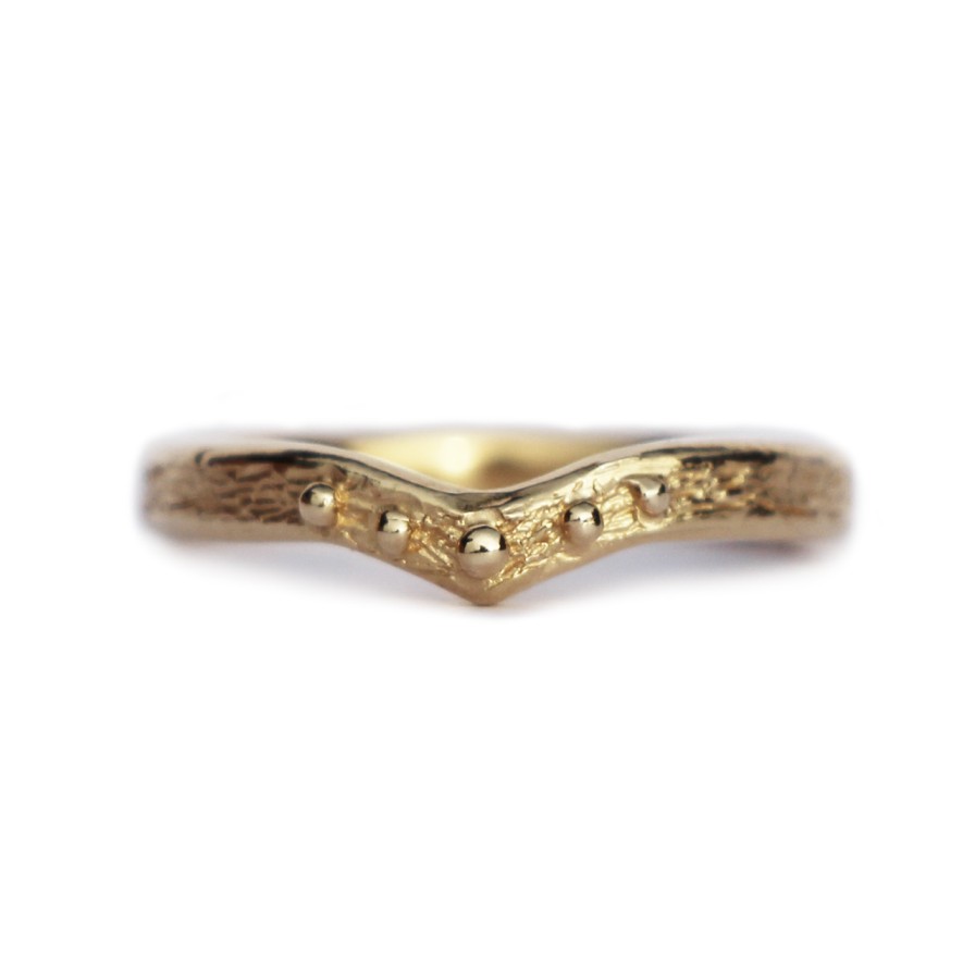 Rings Tomfoolery London | Woodland Wishbone Wedding Ring