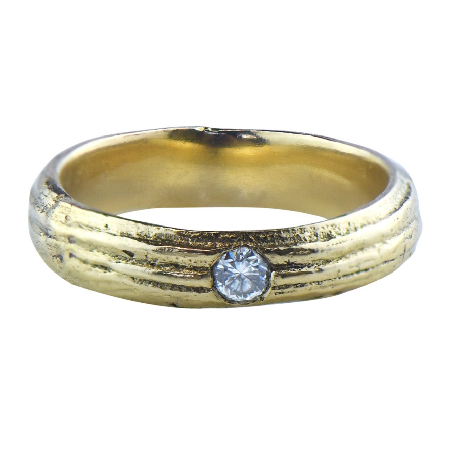 Rings Tomfoolery London | Oak Single Diamond Ring