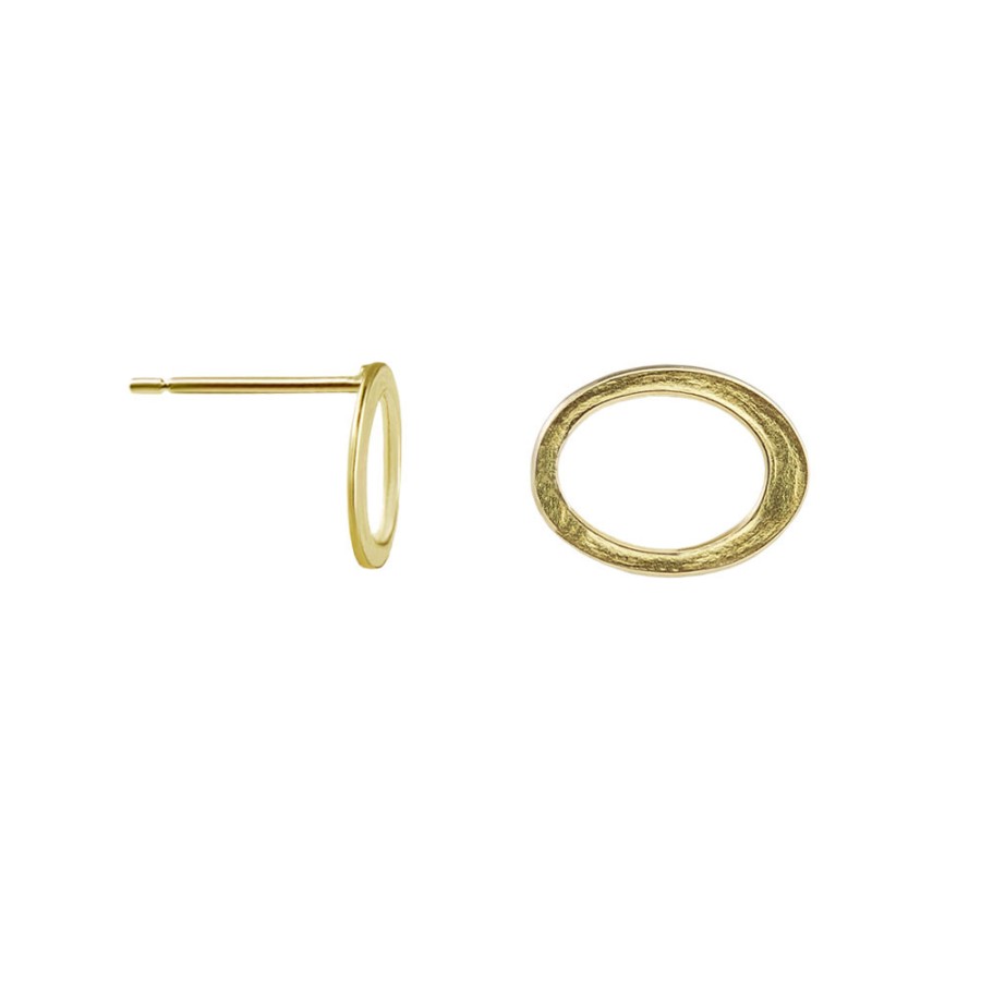 Earrings Tomfoolery London | Total Honesty Gold Studs