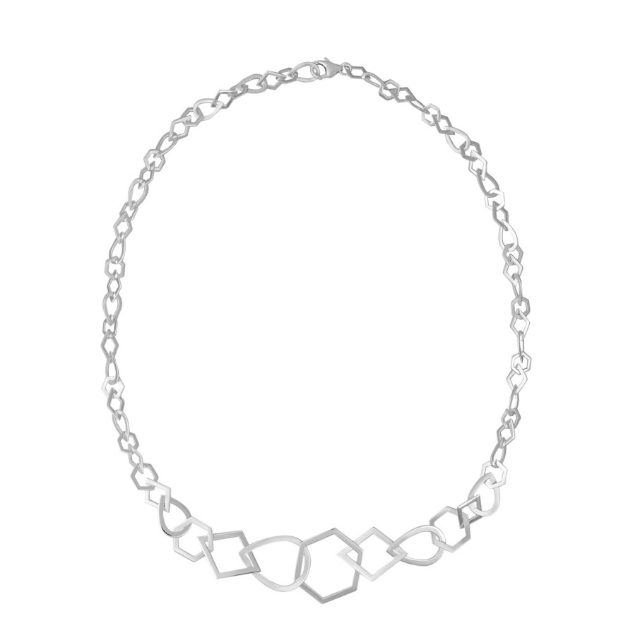 Necklaces Tomfoolery London | Gradual Multi Shape Chain Necklace