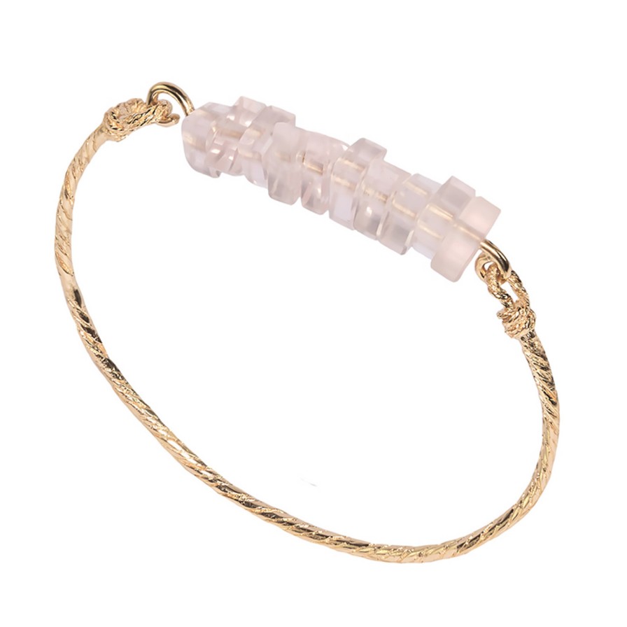 Bracelets Tomfoolery London | Pink Quartz Kraho Bracelet