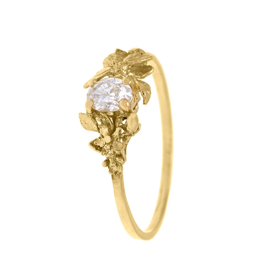 Rings Tomfoolery London | Beekeeper Ring With 0.25Ct Oval Diamond