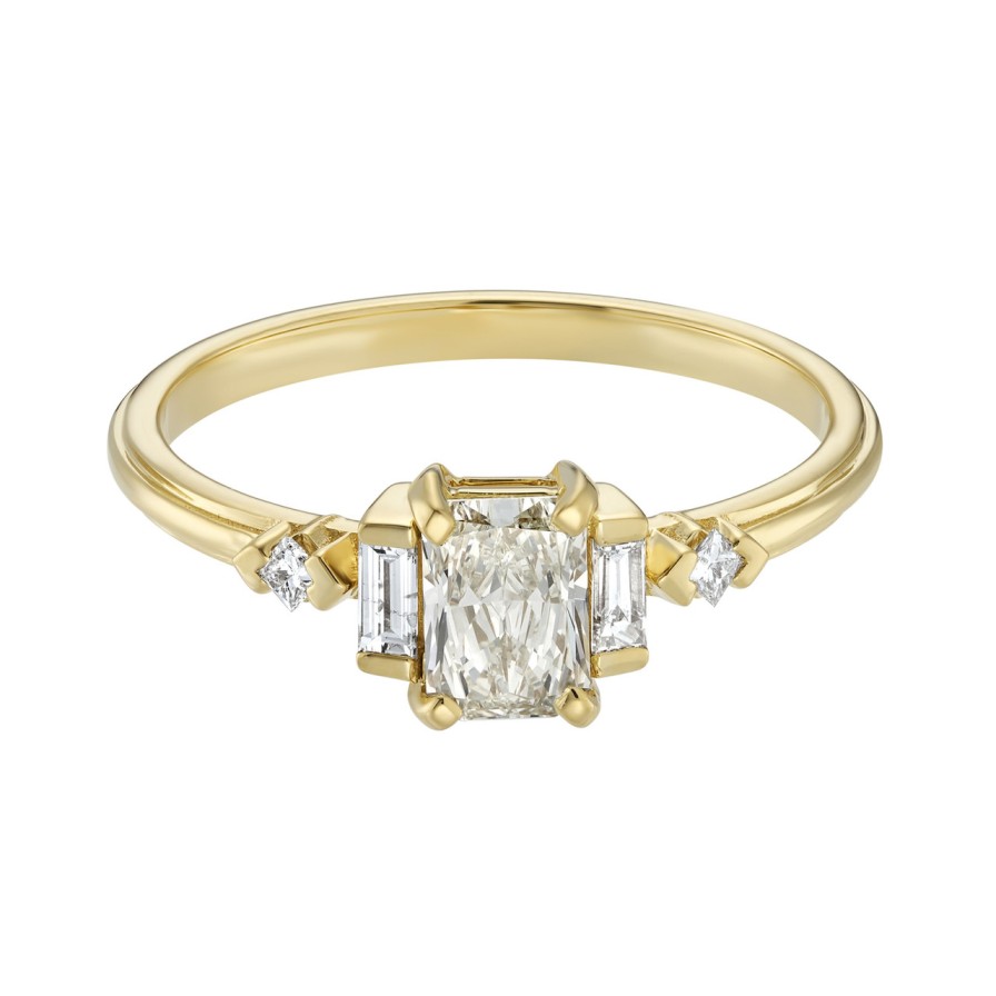 Rings Tomfoolery London | Petite Empire Five Step Diamond Ring