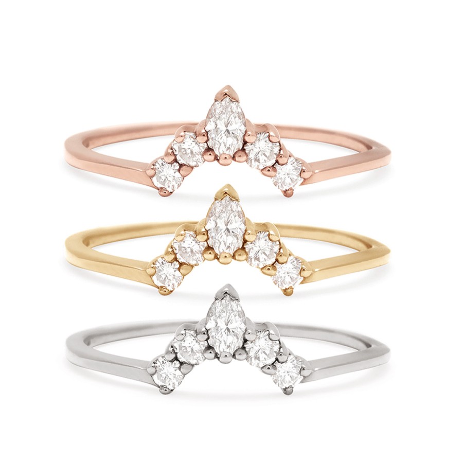 Rings Tomfoolery London | Petit Marquise Tiara Band