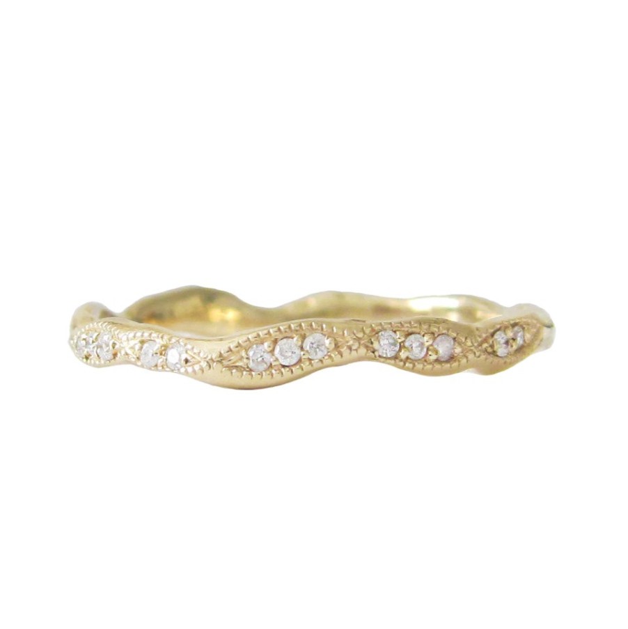 Rings Tomfoolery London | Diamond Wave Eternity Ring