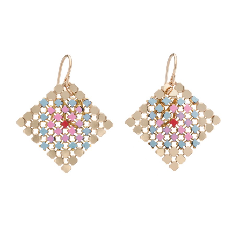 Earrings Tomfoolery London | Petit Fours Mesh Drop Earrings