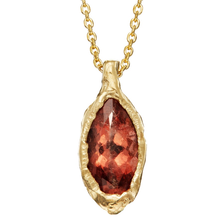 Necklaces Tomfoolery London | Tf Exclusive Marquise Tourmaline Pendant