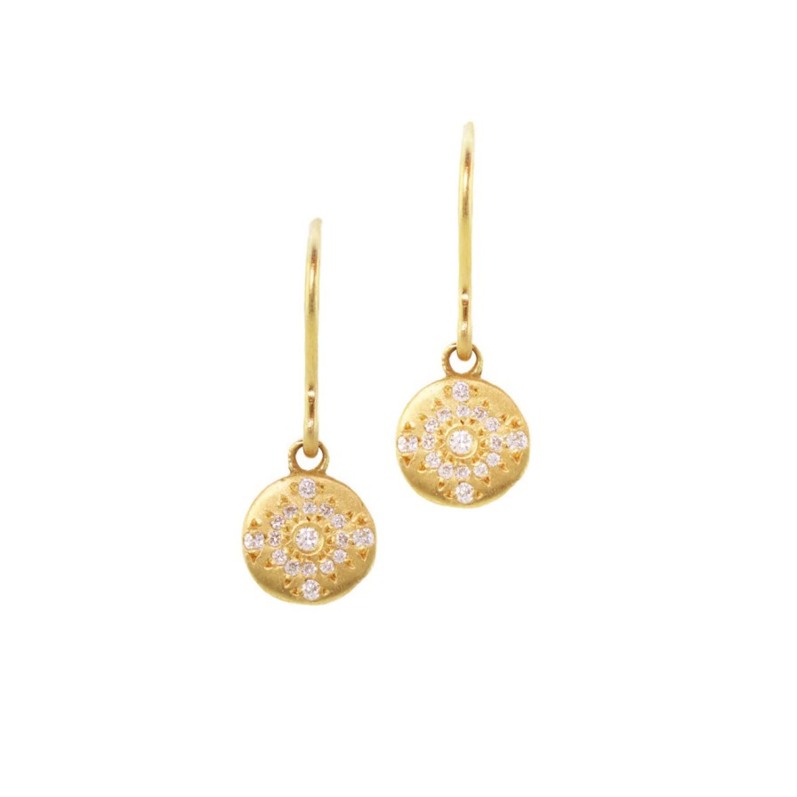 Earrings Tomfoolery London | Shimmer Diamond Drop Earrings