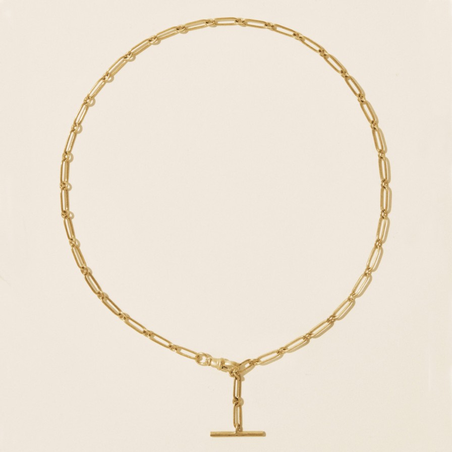 Necklaces Tomfoolery London | Debbie N 2 Yellow Gold Chain Necklace