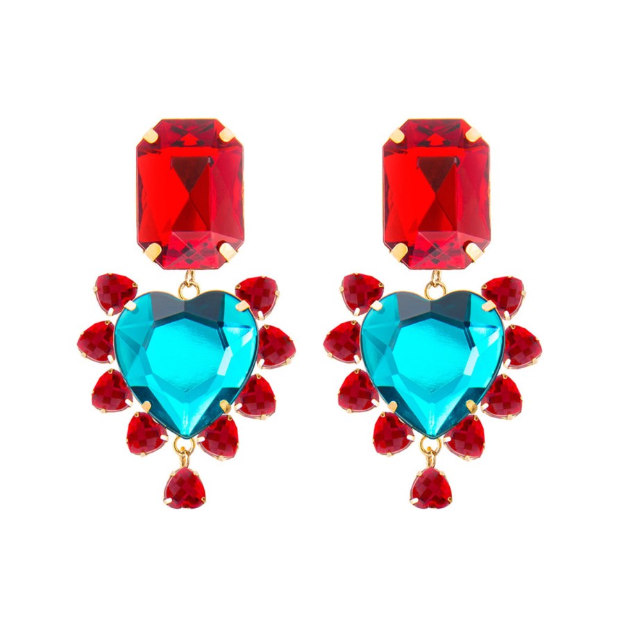 Earrings Tomfoolery London | El Sabor Earrings Turquoise