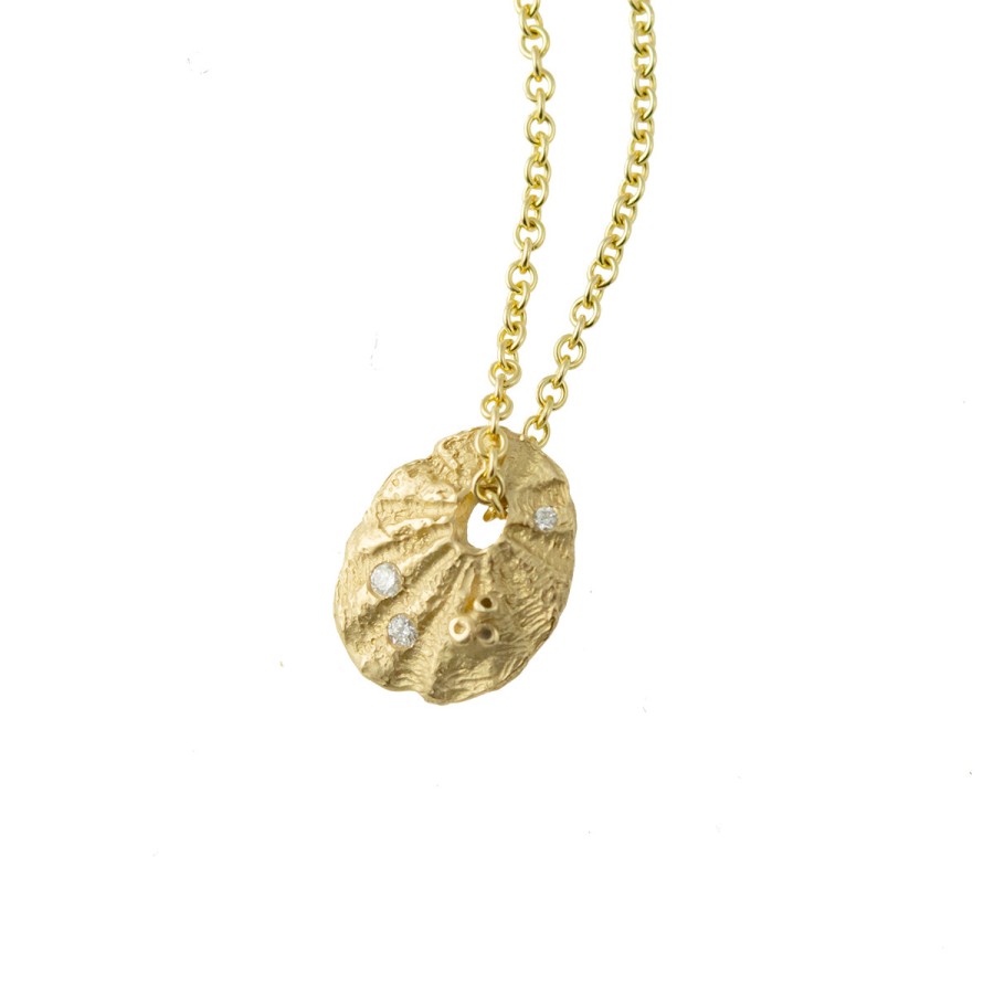 Necklaces Tomfoolery London | Diamond Limpet Pendant Necklace