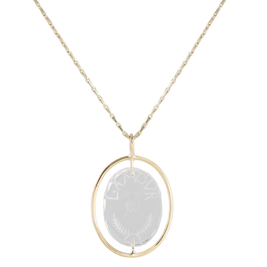 Necklaces Tomfoolery London | 9Ct Yellow Gold L'Amour N 1 Necklace